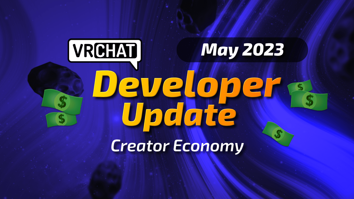 VRChat Creator Economy announcement graphic
