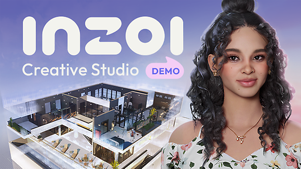 Two highly detailed Zois beside the inZOI Creative Studio title